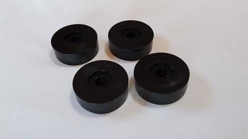 66-70 A & B Body Seat Rail Mounting Pads (Set of 4 Spacers & Nuts) - FREE SHIPPING