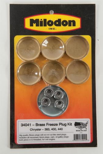 Brass Freeze Plug Kit, Chrysler 383, 400, 440 - FREE SHIPPING