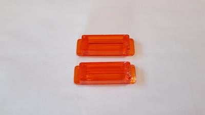 68-69 Charger Hood Mount Turn Signal Lenses (PAIR) - (FREE SHIPPING)