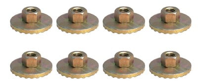 1964-74 Bucket Seat Nuts 1.25" Washer Set of 8 - FREE SHIPPING