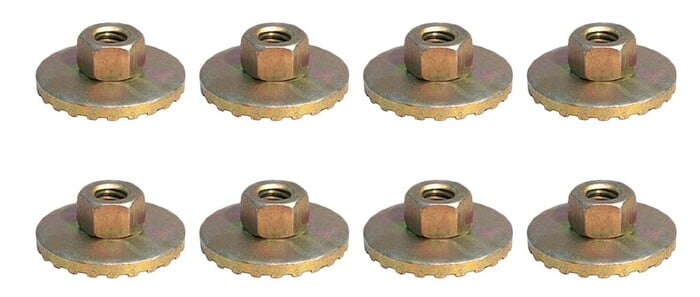 1964-74 Bucket Seat Nuts 1.25" Washer Set of 8 - FREE SHIPPING